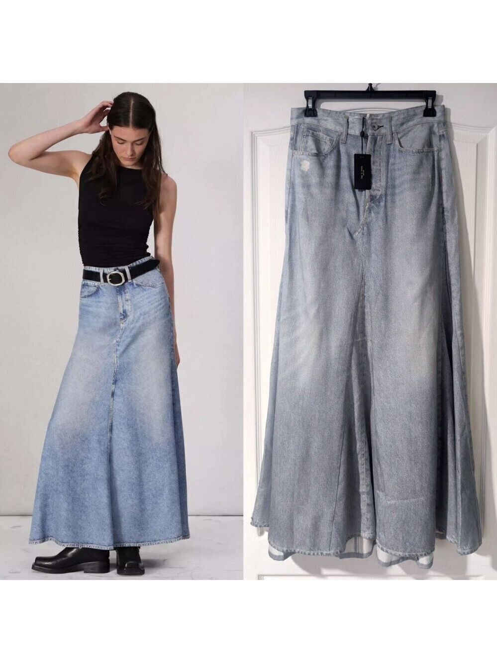 rag & bone | Liquid Miramar Maxi Skirt In Posy